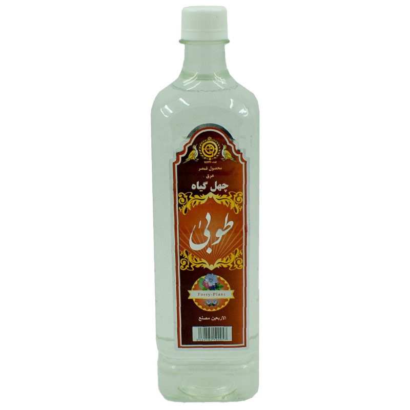 عرق چهل گیاه 1 لیتری گلاب طوبی