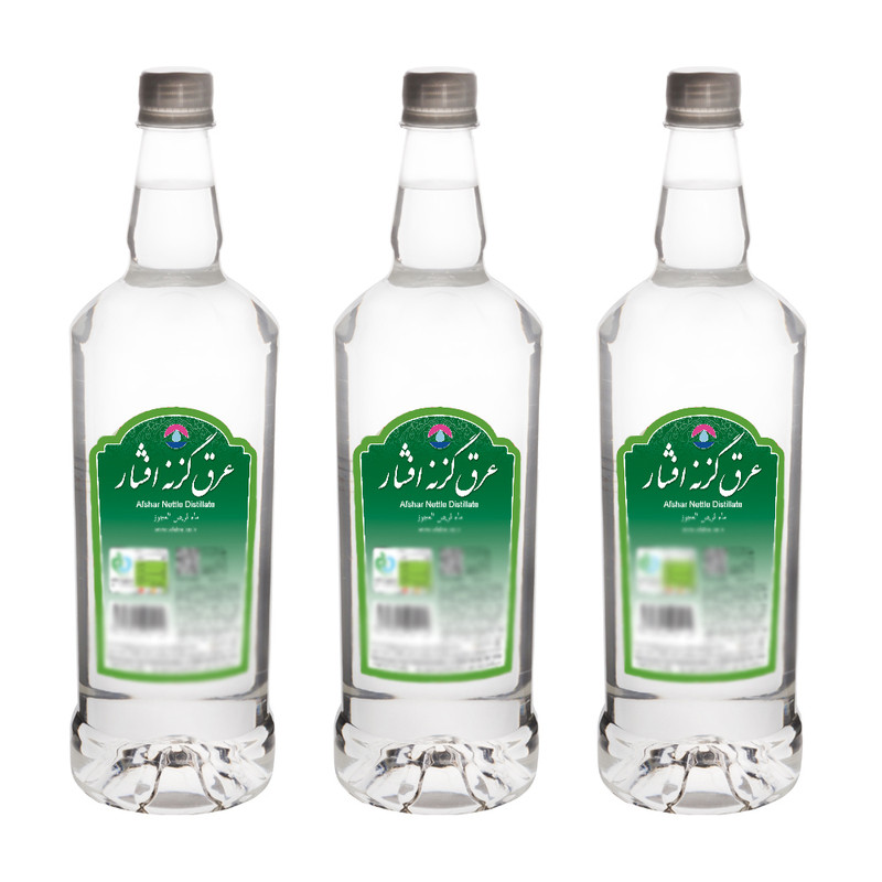 عرق گزنه 1 لیتری افشار - بسته 3 عددی