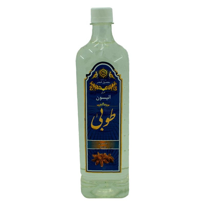 عرق انیسون 1 لیتری گلاب طوبی - بسته 9 عددی