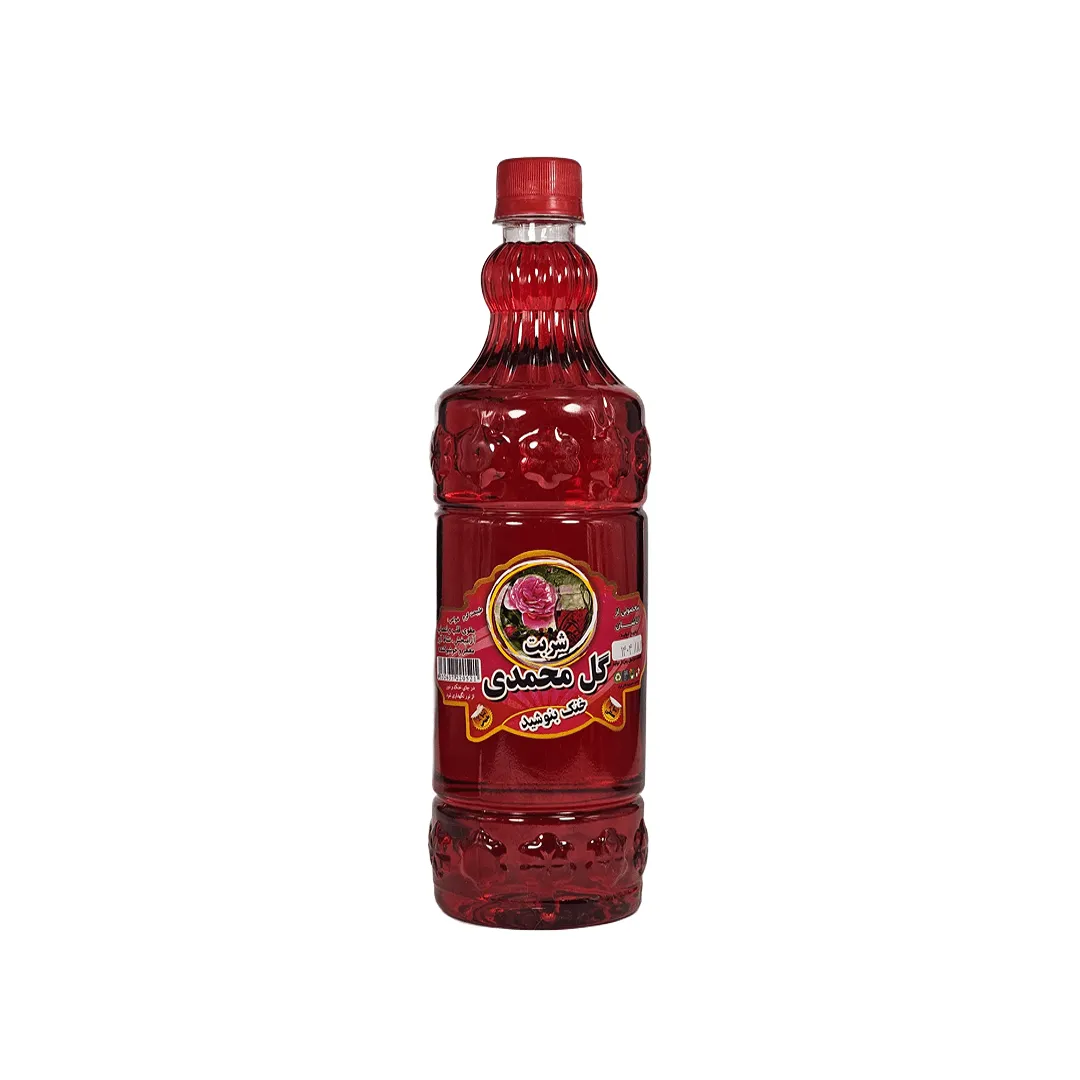 شربت گل محمدی 1 لیتری زمزمه کاشان